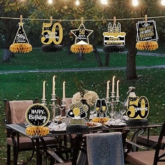 50 Fabulous Ways To Decorate Your Table For A Memorable 50th Birthday Bash!