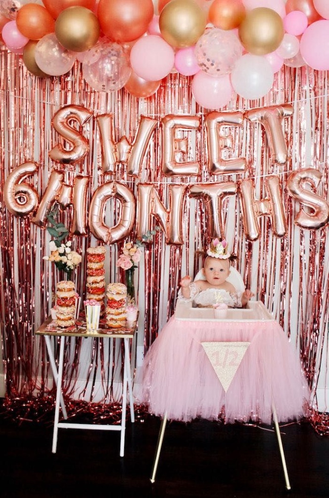 Backdate 5 Sweet  Months Party  Kara's Party Ideas