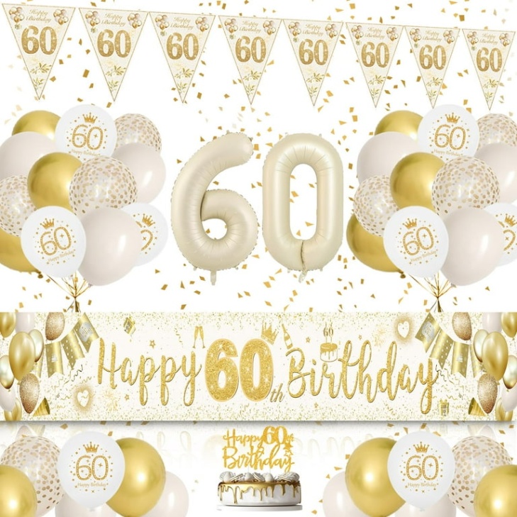 Turning 60 In Style: Fun And Fabulous Birthday Decorations For Mom!