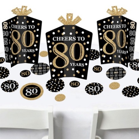 Sprinkle Some Fun: Unique Table Decor Ideas For An 80th Birthday Bash