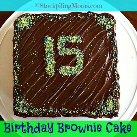 Niche Utama 1 Birthday Brownie Cake