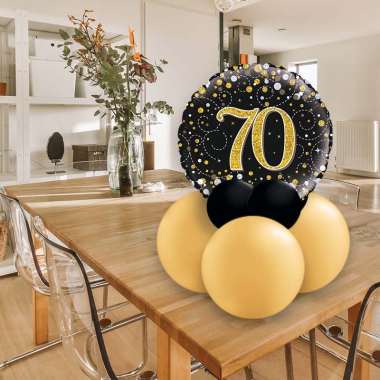 Niche Utama 1 Black And Gold Th Table Decorations  Party Save Smile