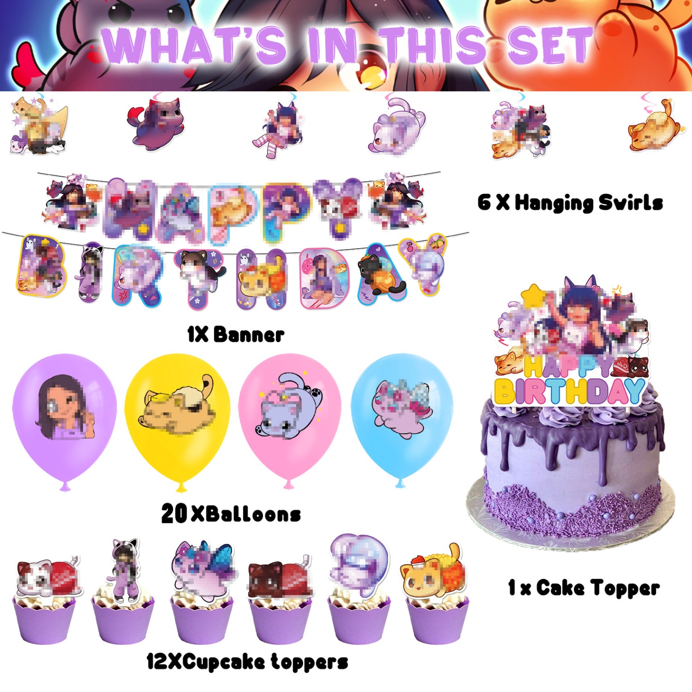 Get Lit With Aphmau Birthday Decor: Unique Party Supplies For Fans