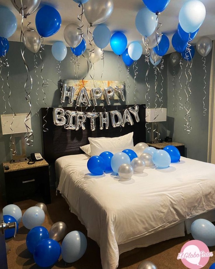 boyfriend birthday room decoration Niche Utama 2 Balloons Room Decor  Birthday room decorations, Surprise birthday