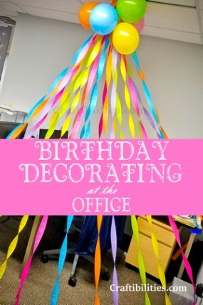 Niche Utama 2 Birthday DECORATING At The OFFICE - Cubical / Desk Idea - SURPRISE