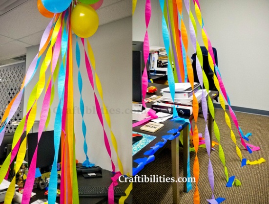 Niche Utama 2 Birthday DECORATING At The OFFICE - Cubical / Desk Idea - SURPRISE