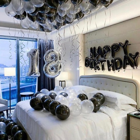 Niche Utama 2 Birthday Room Decoration  Hotel Room Decor  My Florida Balloons