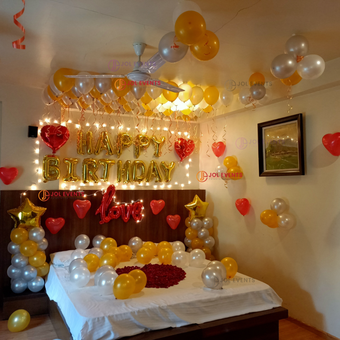 Niche Utama 2 + Birthday Surprise Room Decorations  Romantic Room Decoration