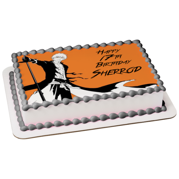 Niche Utama 2 Bleach Ichigo Thousand Year Blood War Edible Cake Topper Image ABPID