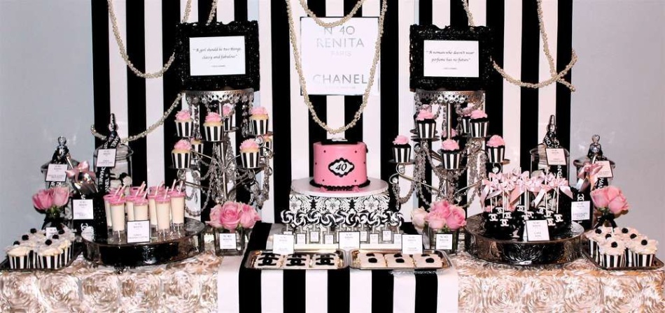 Niche Utama 2 Coco Chanel Birthday Party Ideas  Photo  Of   Chanel Birthday