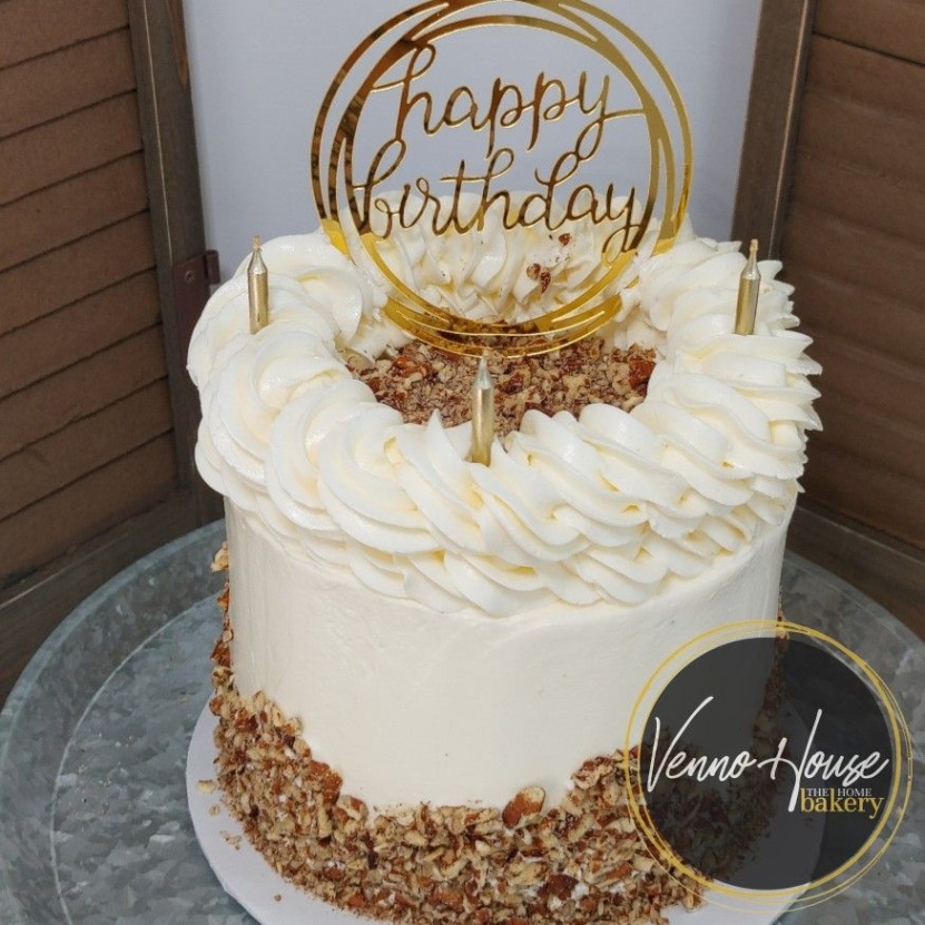 Yummy And Beautifully Decorated Carrot Cake For Your Birthday Bash!