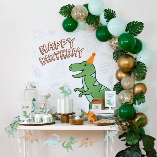 Niche Utama 2 Dinosaur Party Garland, Dinosaur Birthday Party, Jurassic Park