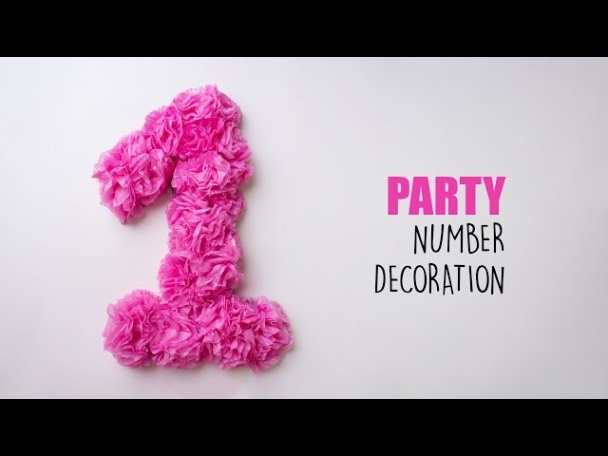 Niche Utama 2 DIY Party Number Decoration  Party Decor Ideas - YouTube