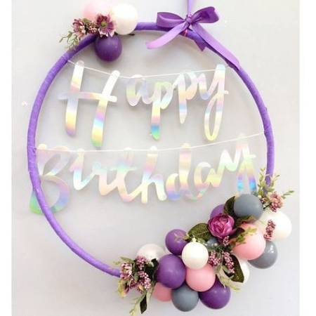 Niche Utama 2  Elegant DIY Hula Hoop Wreath Ideas In   Diy Birthday