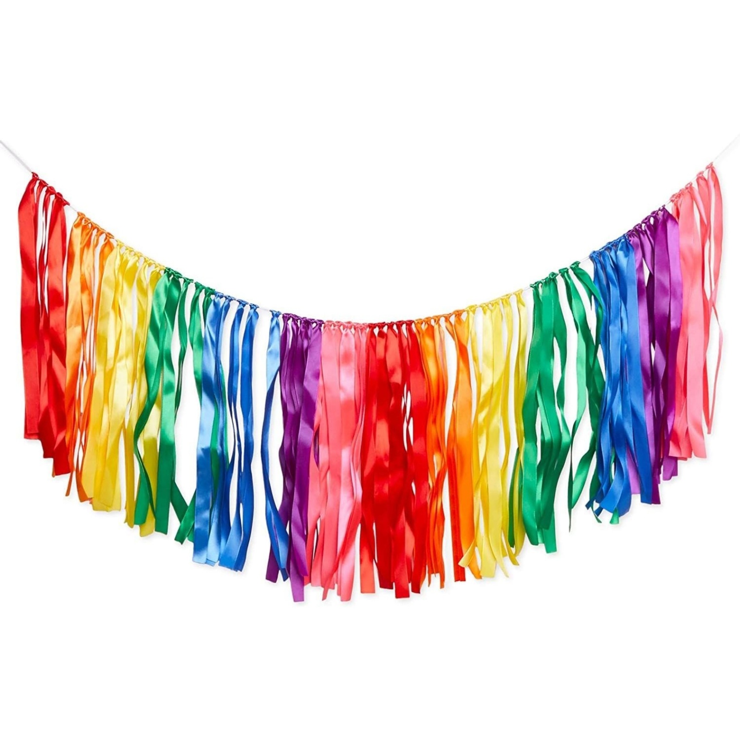 Niche Utama 2  Foot Rainbow Birthday Decorations, Hanging Fringe Garland, Pride Theme  Party Decorations, Rainbow Tassel Garland ( X  In)