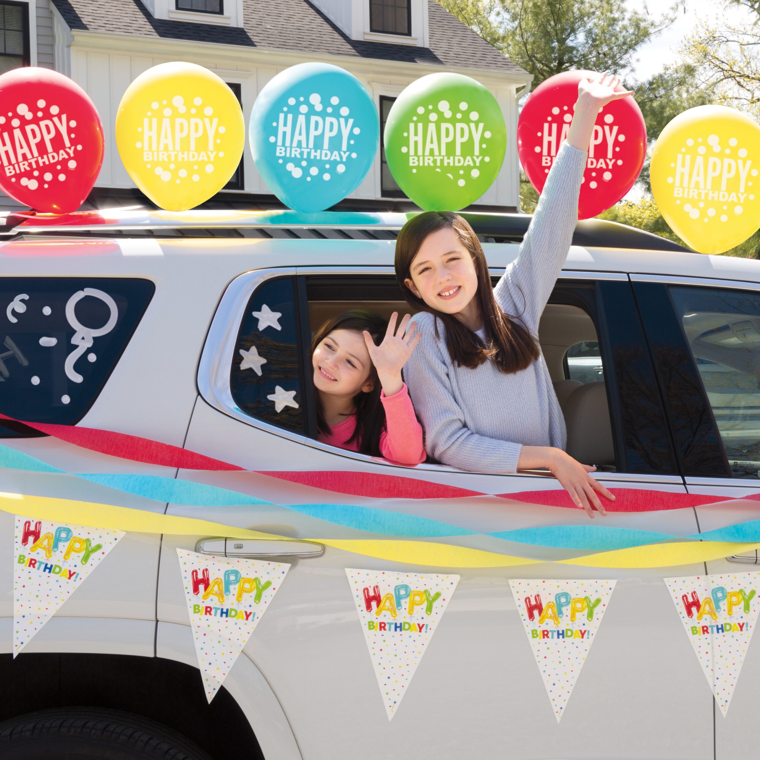 decorating a car for birthday Niche Utama 2 "Happy Birthday" Birthday Car Parade Decorating Kit