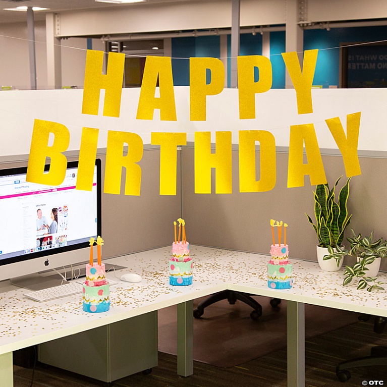 Niche Utama 2 Happy Birthday Desk Decorating Kit -  Pc.