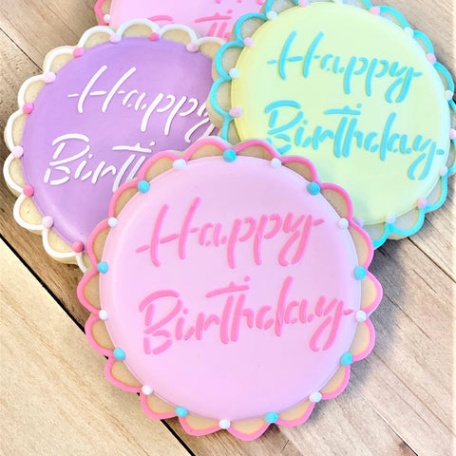 Niche Utama 2 How To Decorate Five Birthday Cookies – The Flour Box