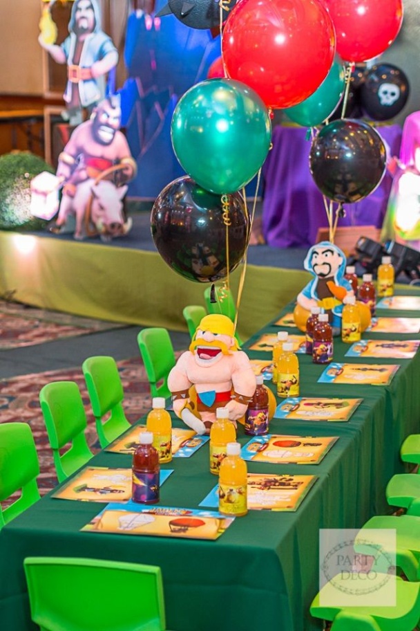 Niche Utama 2 Jaden's Clash Of Clans Themed Party  St Birthday  Party Themes