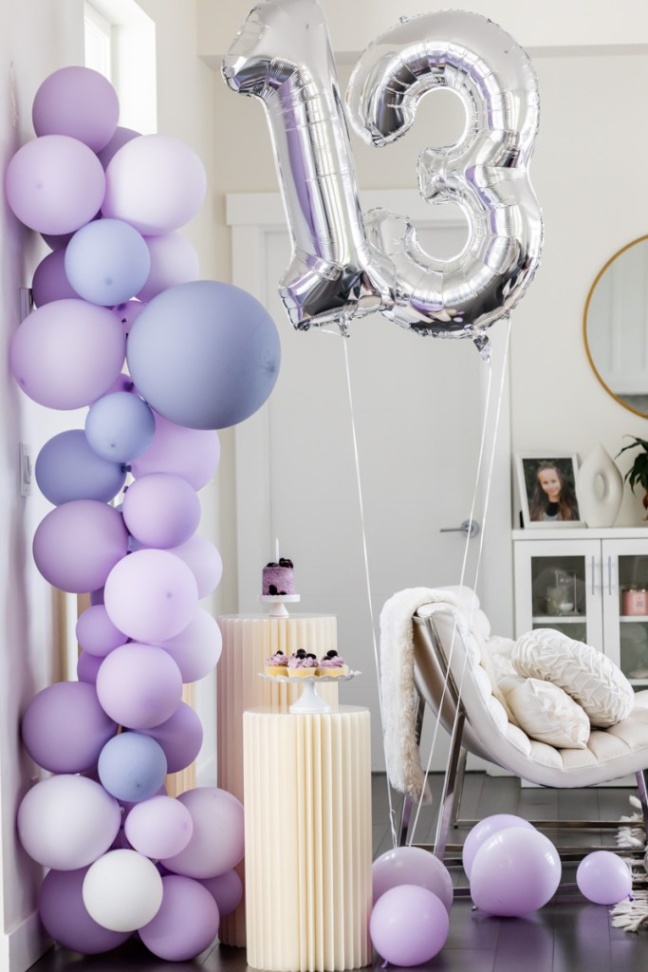 Niche Utama 2 Lavender Th Birthday Party - Posh Little Designs