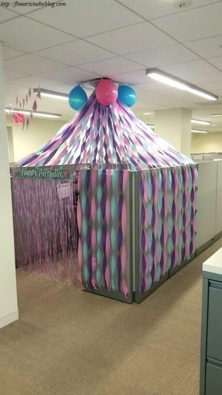 Niche Utama 2  Marvelous Cubicle Birthday Decor Opinion  Cubicle Birthday