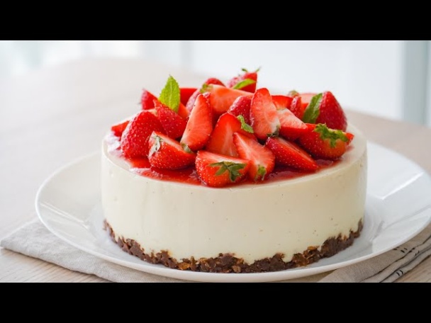 Niche Utama 2 No Bake Strawberry Cheesecake - YouTube