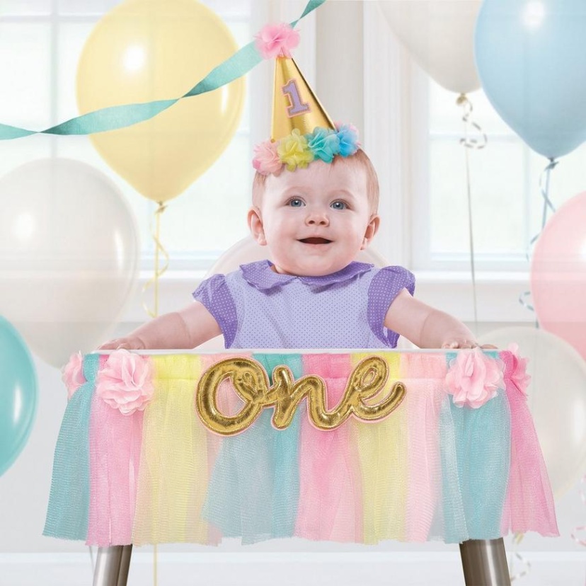 Niche Utama 2 Pastel St Birthday Deluxe High Chair Decoration