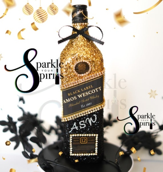 Cheers To Another Year: Stylishly Decorated Birthday Booze Bottles!